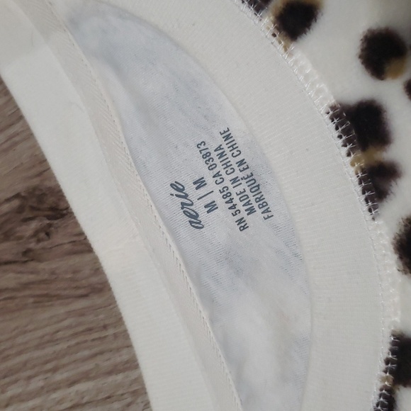 Aerie Lounge Super Soft Plush Leopard Print Sweater - Picture 4 of 9